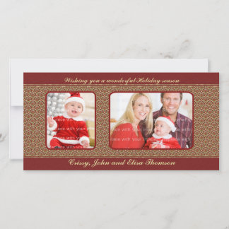 Traditionelles Weihnachtsdesign Feiertagskarte