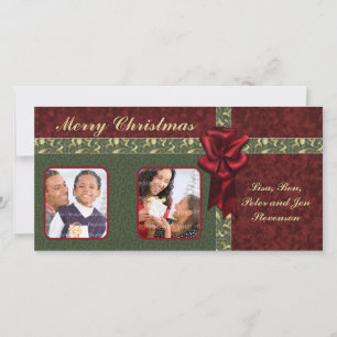 Traditionelles Weihnachtsdesign Feiertagskarte