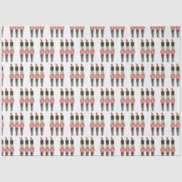 Traditionelles Weihnachtsgeschenk für Wasserfarben Seidenpapier