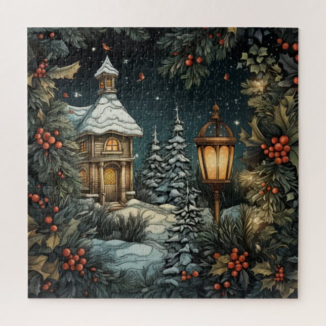 Traditionelles Weihnachtspuzzle Puzzle (Vertikal)