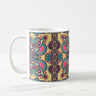 Traditionelles Ziergebirge Paisley Bandanna. Yo Kaffeetasse