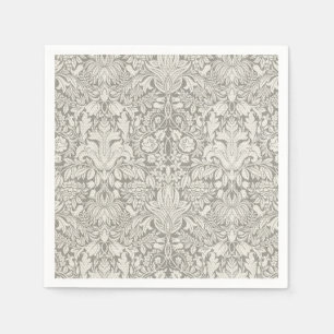Traditionelles, zurückhaltendes, formelles, weißes serviette
