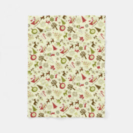 Traditionen des Weihnachtsurlaubs Fleecedecke