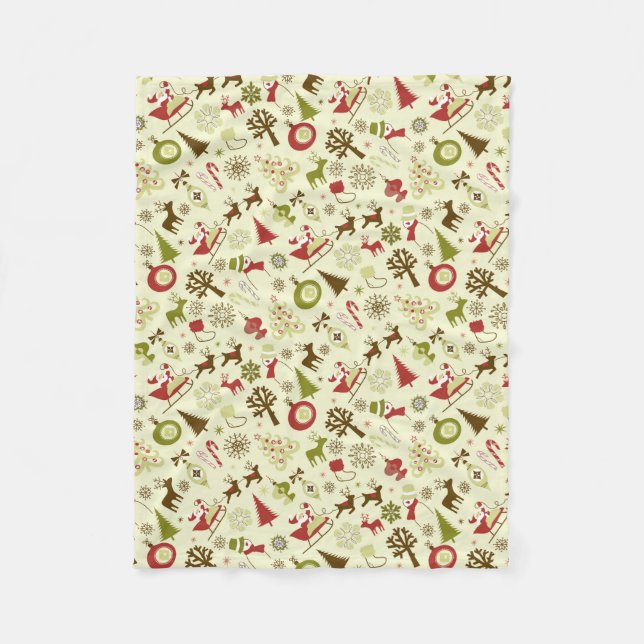Traditionen des Weihnachtsurlaubs Fleecedecke (Vorderseite)
