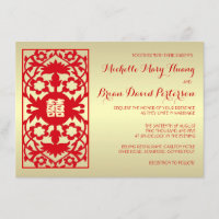 Traditions-klassisches rotes Goldchinesische