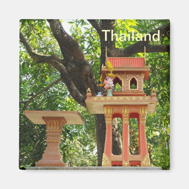 Traditionshaus aus Thailand Magnet (Vorne)