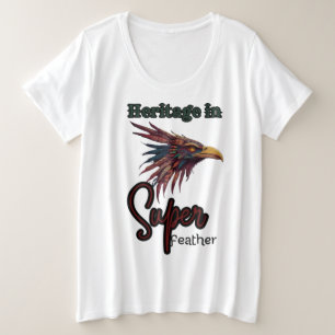 Traditionswinge: Indischer Vogel in Walua Große Größe T-Shirt
