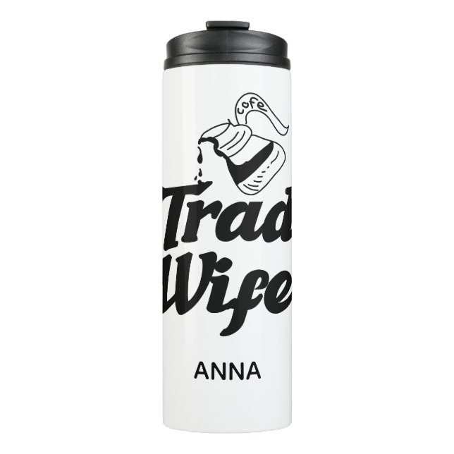 Tradwife Mütter Hausfrau  Thermosbecher (Vorderseite)