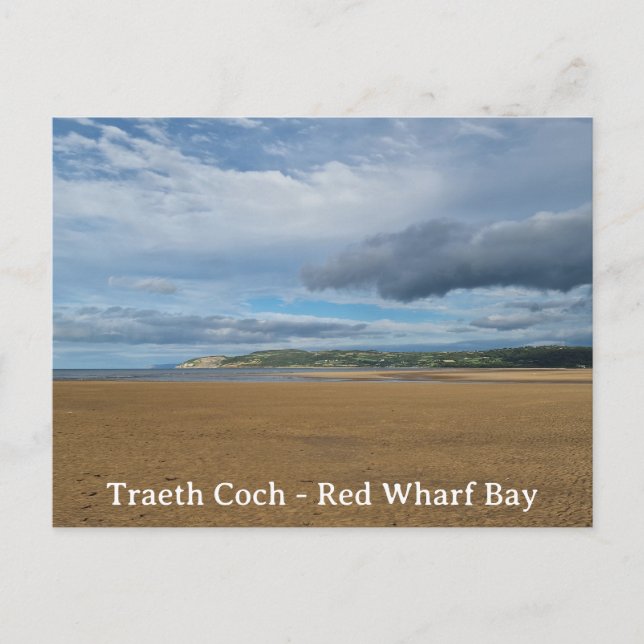 Traeth Coch - Red Wharf Bay Postkarte (Vorderseite)