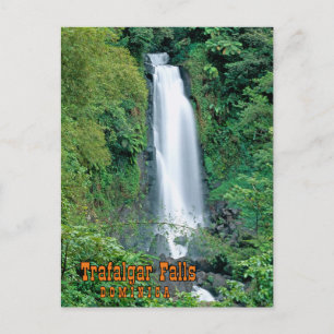 Trafalgar Fall Dominica Postkarte