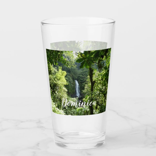 Trafalgar Falls Tropical Rainforest Fotografie Glas (Vorderseite)