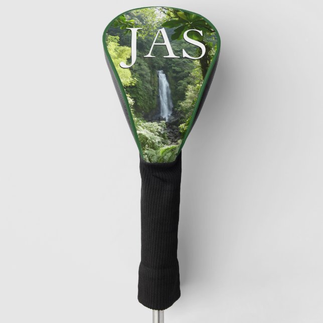 Trafalgar Falls Tropical Rainforest Fotografie Golf Headcover (Vorderseite)
