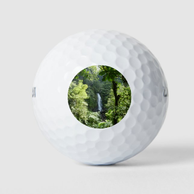 Trafalgar Falls Tropical Rainforest Fotografie Golfball (Vorderseite)