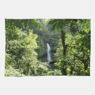 Trafalgar Falls Tropical Rainforest Fotografie Handtuch