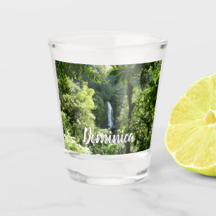 Trafalgar Falls Tropical Rainforest Fotografie Schnapsglas