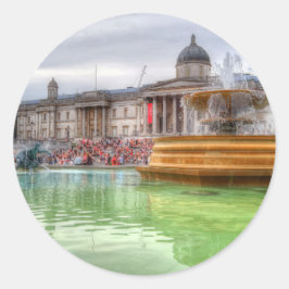 Trafalgar-Platz Runder Aufkleber