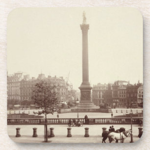 Trafalgar Quadrat, London (Sepia-Foto) Getränkeuntersetzer