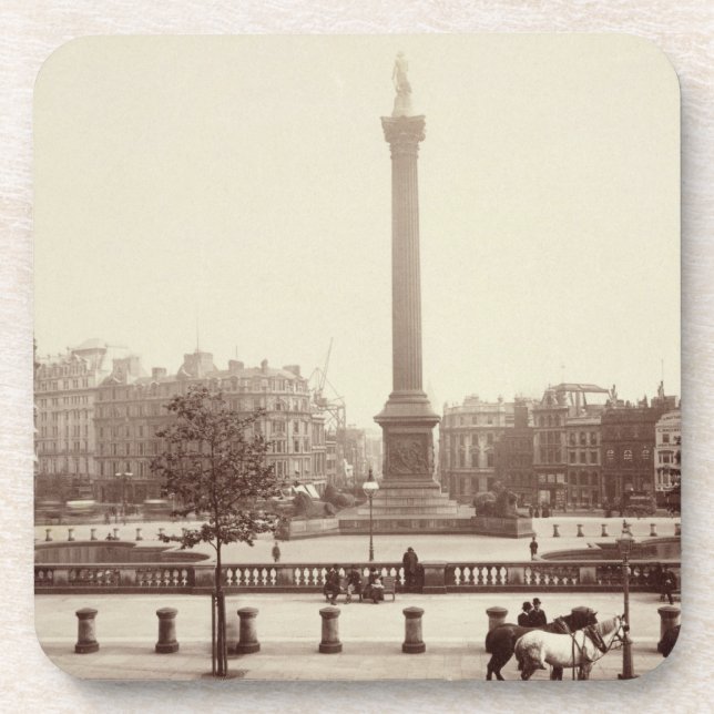 Trafalgar Quadrat, London (Sepia-Foto) Getränkeuntersetzer (Vorderseite)