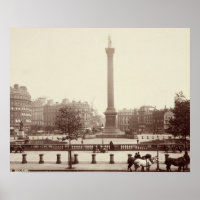 Trafalgar Square, London (sepia Foto)