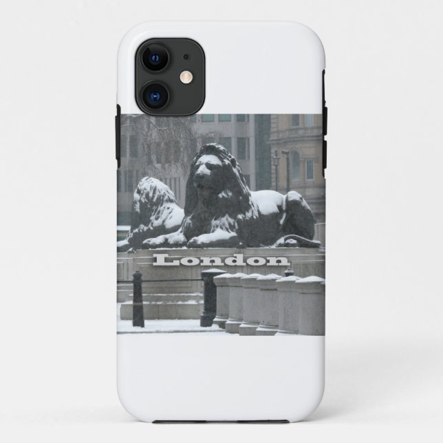 Trafalgar Square London - Snow Case-Mate iPhone Hülle (Rückseite)