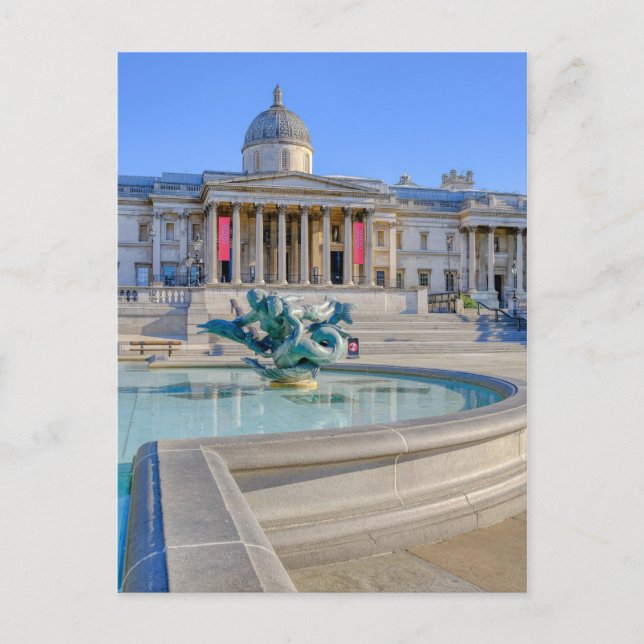 Trafalgar Square, London UK Postkarte (Vorderseite)
