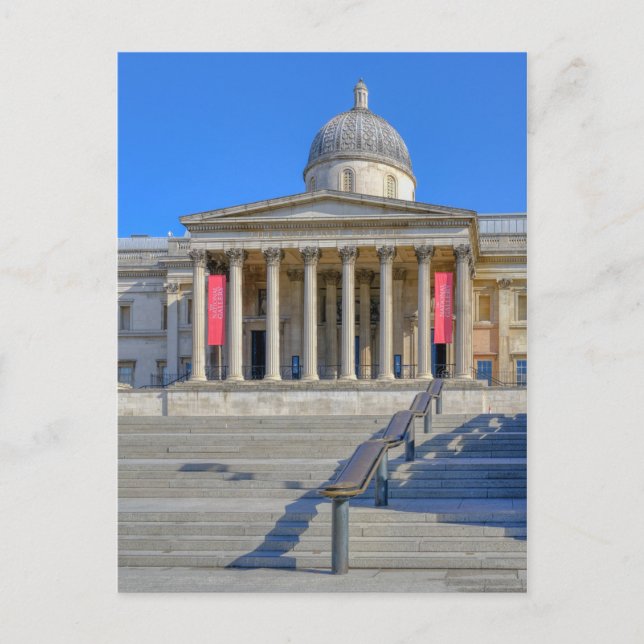 Trafalgar Square, London UK Postkarte (Vorderseite)