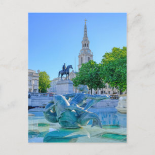 Trafalgar Square, London UK Postkarte