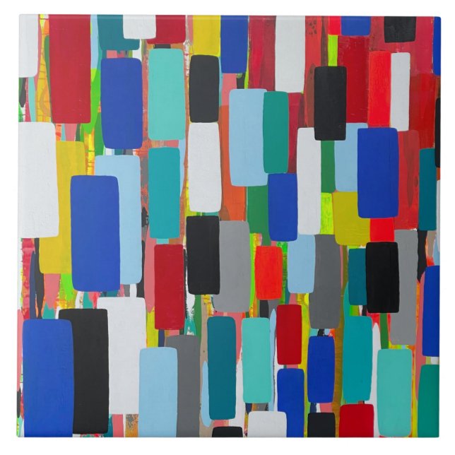 Traffic-Jam 6 x 6 Keramiken Tile Fliese (Vorderseite)