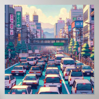 Traffic Jam Anime Style Einzigartig und lebendig