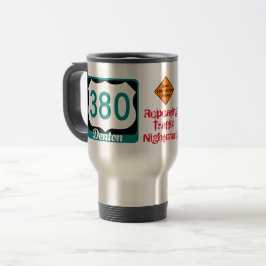 Traffic Nightmare Hwy 380, Denton, TX, Travel Mug Reisebecher