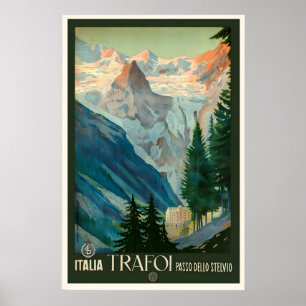 Trafoi Italienische Alpen Italien Vintage Reisepos Poster