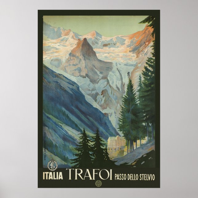 Trafoi Passo dello Stelvio Poster (Vorne)
