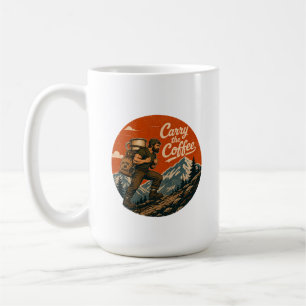 Trag den Coffee Vintage Adventure Becher Kaffeetasse