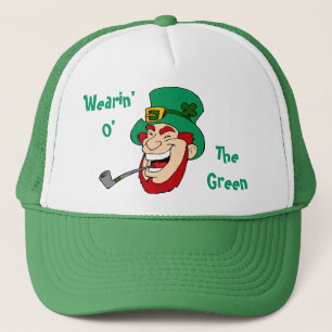 Trag den Grünen Kobold St. Patty Hut Truckerkappe