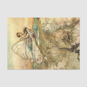 „Trag den Wechselbalg“ Feen-Kunst von Arthur Rackh Seidenpapier