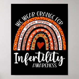 Trag dich Orange Unfruchtbarkeitsbewusstseinswoche Poster