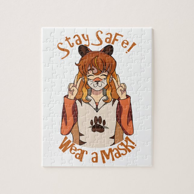 Trag eine Maske! Puzzle (Vertikal)