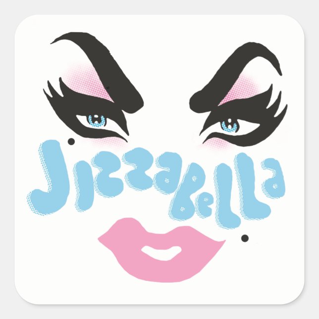 "Trag mein Gesicht!" Aufkleber (Vorderseite)