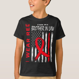 Trag Rot Für Den Schwager Herzkrankheit bewusst T-Shirt