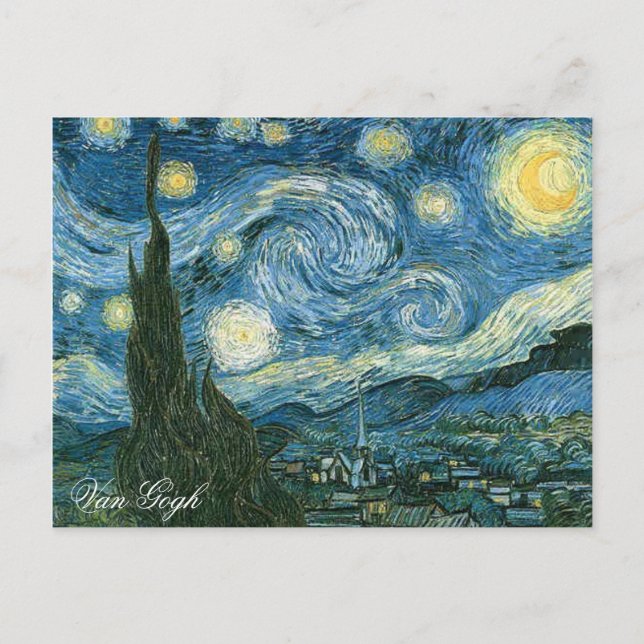 TRAGBARE ART: STARRY NIGHT POSTKARTE (Vorderseite)