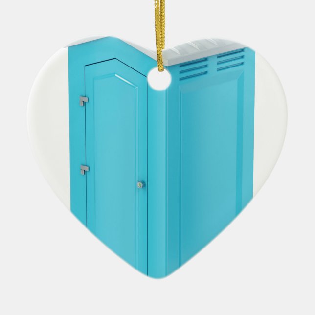 Tragbare chemische Toilette Keramikornament (Vorne)