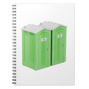 Tragbare chemische Toiletten Notizblock