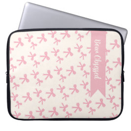 Tragbare Hülle für Laptop mit rosa Schleifen-Träum Laptopschutzhülle