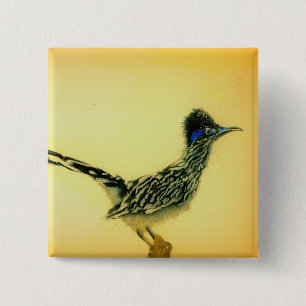 Tragbare Kunst des Roadrunner Button