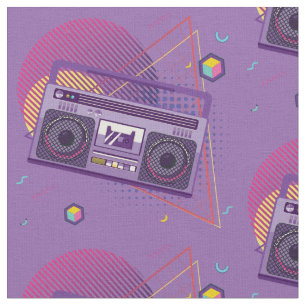 tragbarer Funkkassettenspieler mit Funky 80er, Boo Stoff