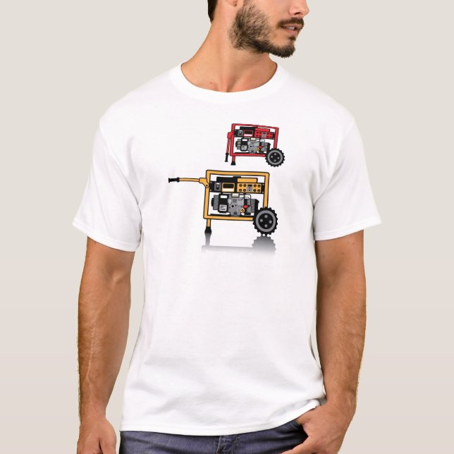 Tragbarer Generatorvektor T-Shirt (Vorderseite)