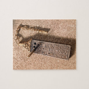 Tragbarer Sundial, Silber und Gold, 10. Puzzle