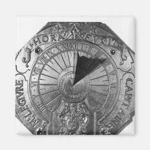 Tragbarer Sundial, von Sierk Schloss 1756 Magnet
