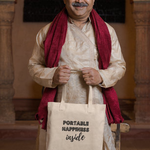 Tragbares Glück innerhalb Motivierend Inspiration Tragetasche