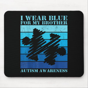 Trage Blau Für Den Autismus-Bewusstseins-Tag Deine Mousepad